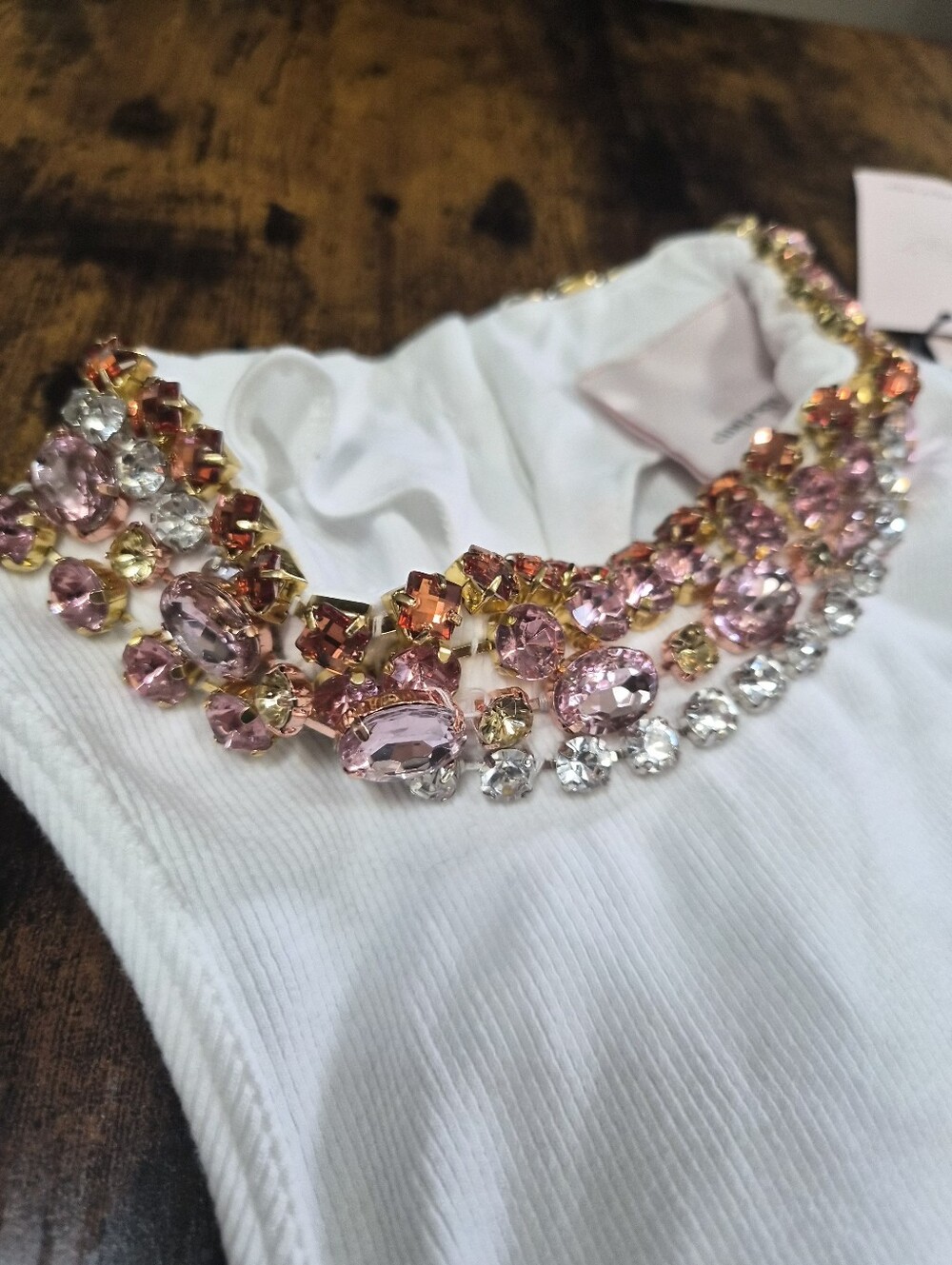 NWT Cinq a Sept Embellished White Tank - Picture 5 of 7